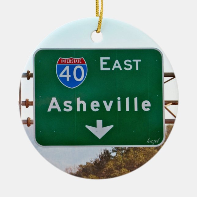 Ornement de Noël d'Asheville, Caroline du Nord (Devant)