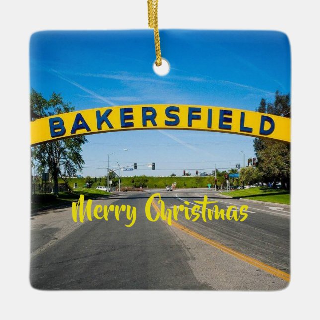 Ornement de Noël de Bakersfield (Devant)