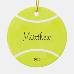 Ornement de Noël de balle de tennis