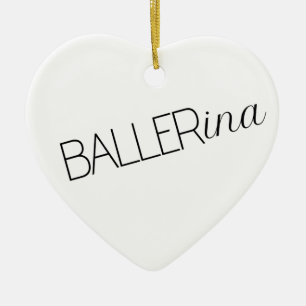 Ornement de Noël de ballerine "Baller"