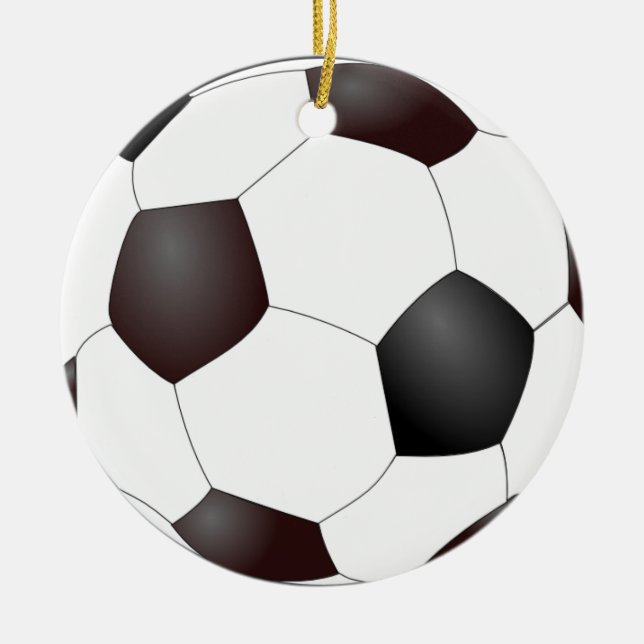 Ornement de Noël de ballon de football (Devant)
