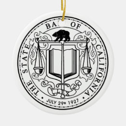Ornement de Noël de barre d'état de la Californie