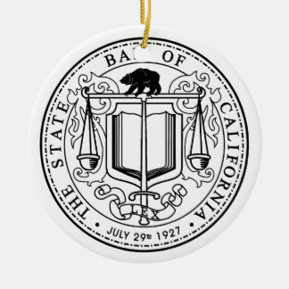 Ornement de Noël de barre d'état de la Californie