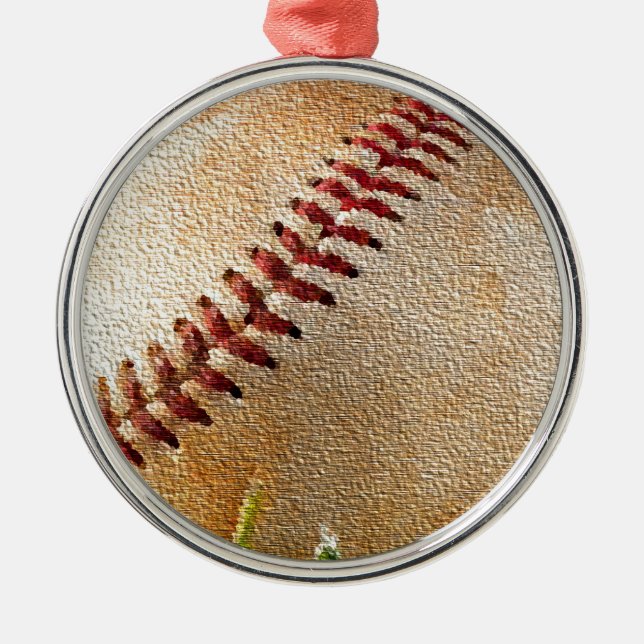 Ornement de Noël de baseball (Devant)
