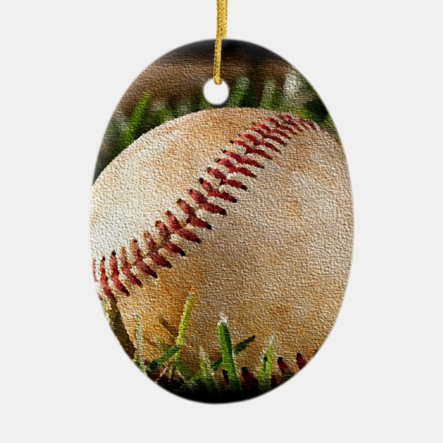 Ornement de Noël de baseball (Devant)