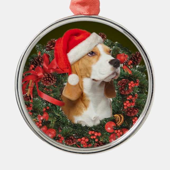 Ornement de Noël de beagle (Devant)