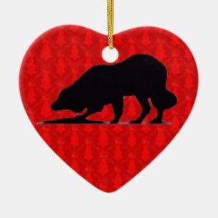 Ornement de Noël de border collie