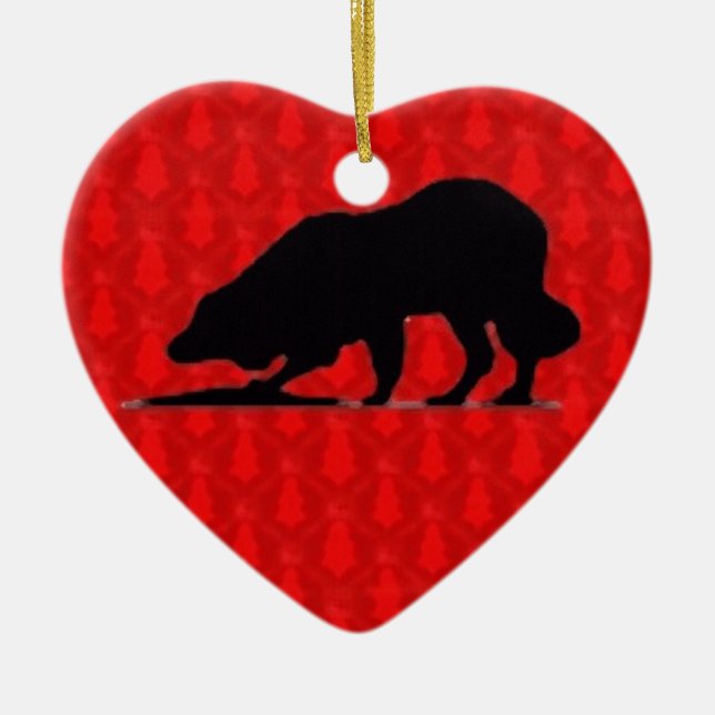 Ornement de Noël de border collie (Devant)