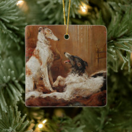 Ornement de Noël de Borzoi
