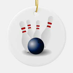 Ornement de Noël de bowling