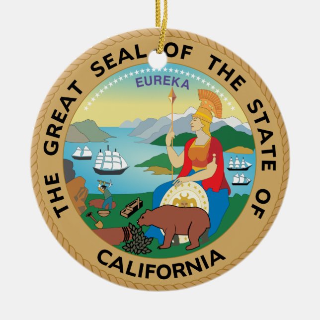 Ornement de Noël de Californie (Devant)