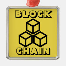 Ornement de Noël de chaîne de bloc de Blockchain