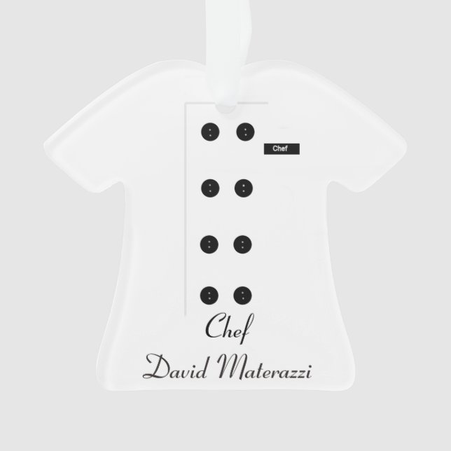 Ornement de Noël de chef (devant)