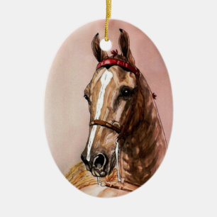 Ornement de Noël de cheval de Saddlebred