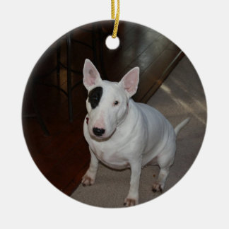 Ornement de Noël de chien de marguerite