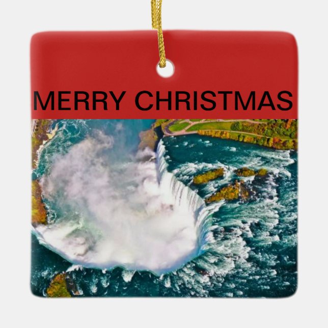 Ornement de Noël de chutes du Niagara (Devant)