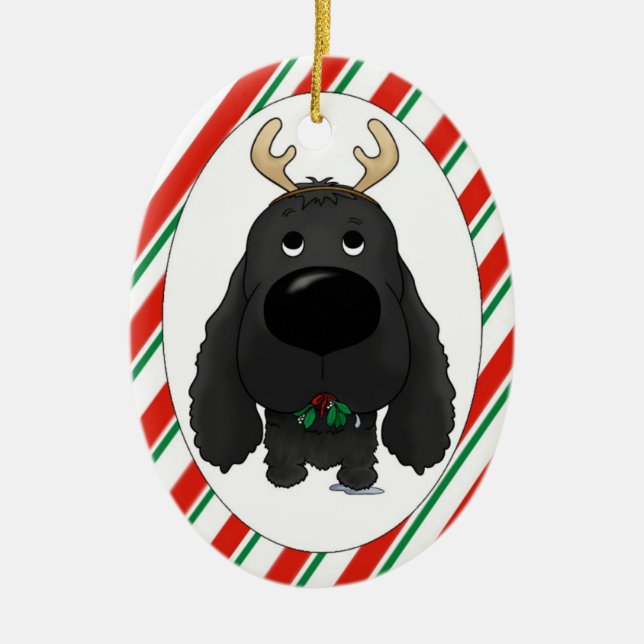 Ornement de Noël de cocker (Devant)