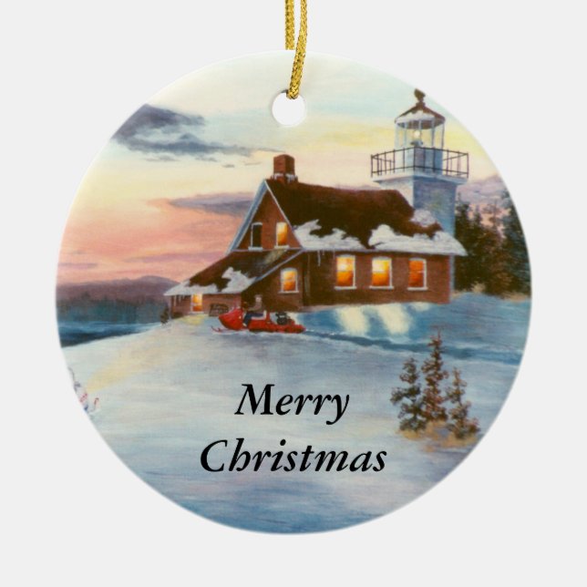 Ornement de Noël de coucher du soleil d'étoile (Devant)