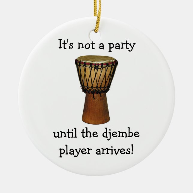 Ornement de Noël de DJEMBE (Devant)