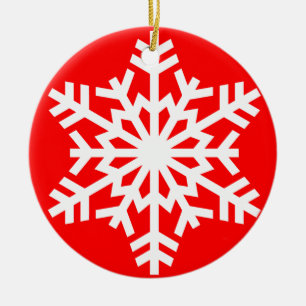 Ornement de Noël de flocon de neige