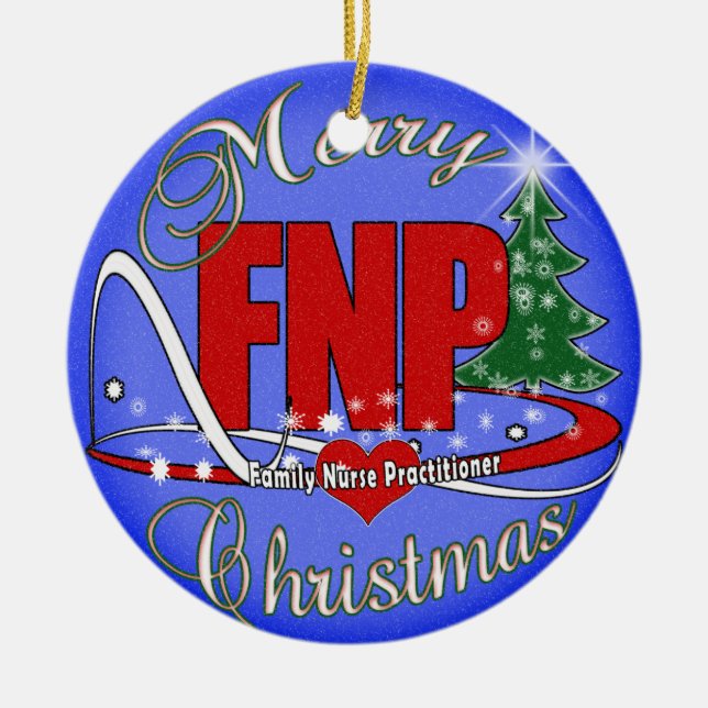 ORNEMENT DE NOËL DE FNP - PRATICIENNE D'INFIRMIÈRE (Devant)