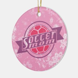 Ornement de Noël de football, Maman de football