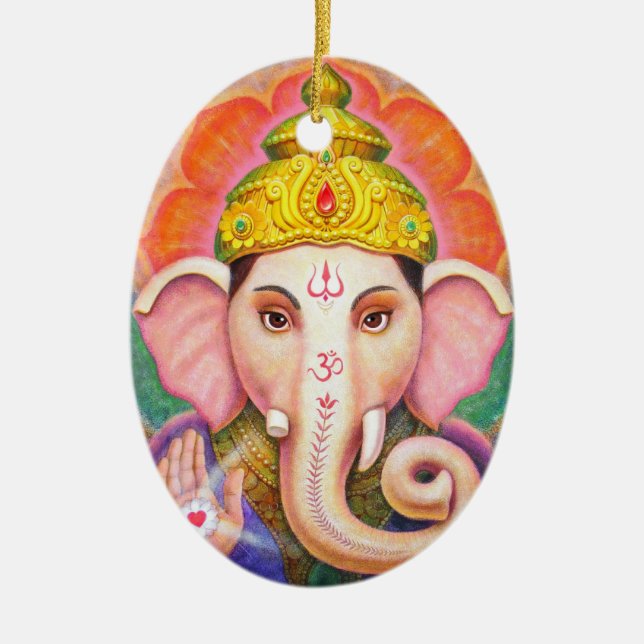 Ornement de Noël de Ganesha d'art de Bouddha (Devant)