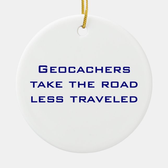 Ornement de Noël de Geocachers (Devant)