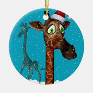 ornement de Noël de girafe