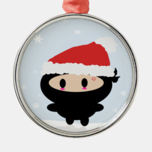 Ornement de Noël de Kawaii Ninja