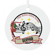 Ornement de Noël de la bande Marching