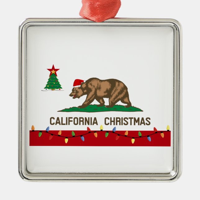Ornement de Noël de la Californie (Devant)