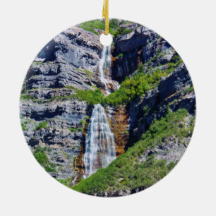 Ornement de Noël de la cascade #1a- de l'Utah -