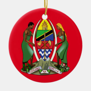Ornement de Noël de la crête de Tanzanie