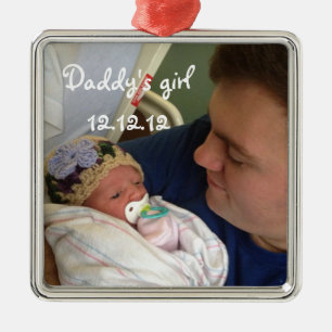 Ornement de Noël de la fille du nouveau papa de