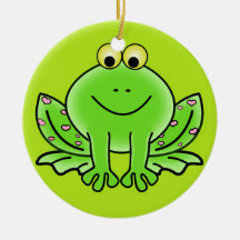 Ornement de Noël de la grenouille