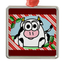 Ornement de Noël de la vache Carla