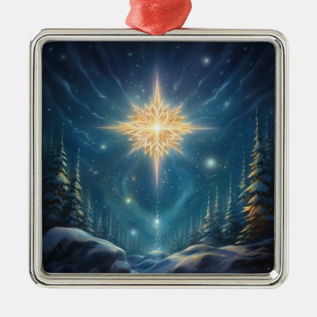Ornement de Noël de l'étoile magique du Nord (Devant)