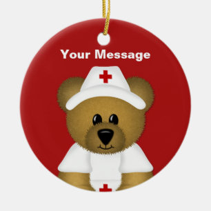 Ornement de Noël de l'infirmière personnalisée