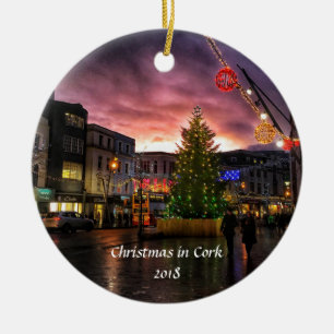 Ornement de Noël de l'Irlande de liège de couche