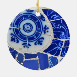 Ornement de Noël de mosaïque de Gaudi