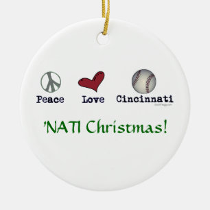 Ornement de Noël de NATI d'amour de paix