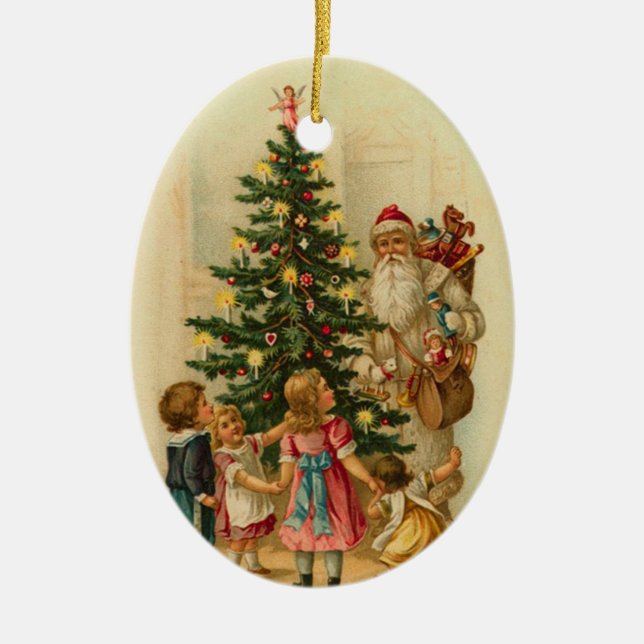 Ornement de Noël de Père Noël en Allemagne (Devant)