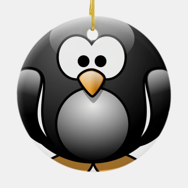 Ornement de Noël de pingouin (Dos)