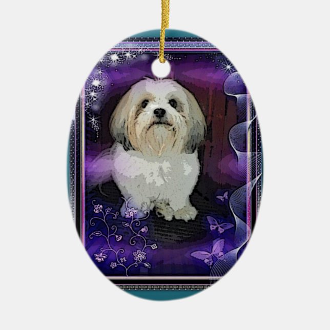 Ornement de Noël de Shih Tzu (Devant)