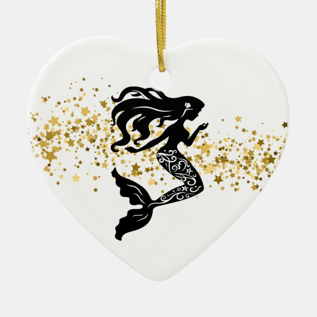 Ornement de Noël de sirène (Devant)