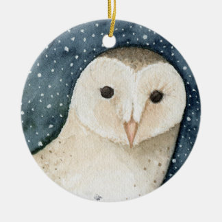 Ornement de Noël de Snowy Owl