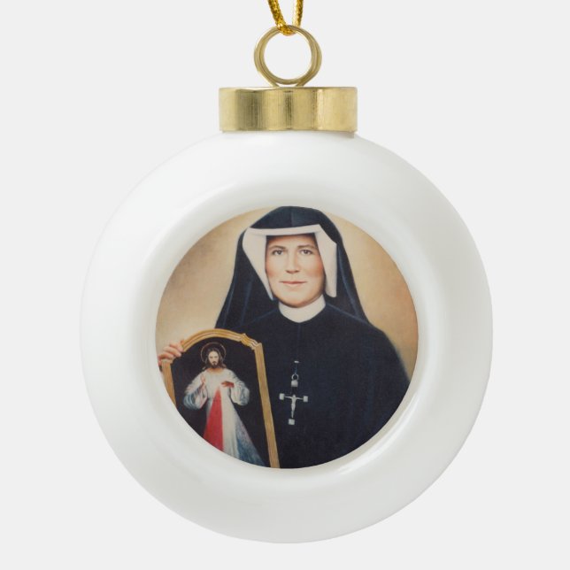 Ornement de Noël de St.Faustina (Devant)