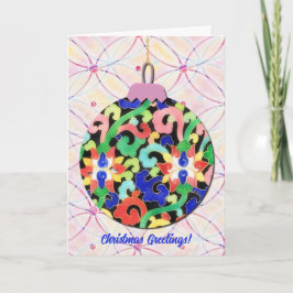 Ornement de Noël de style vintage Carte artistique