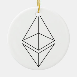 Ornement de Noël de symbole de logo d'Ethereum Eth